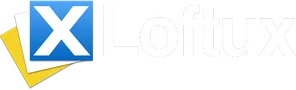 Loftux logo (dark mode)